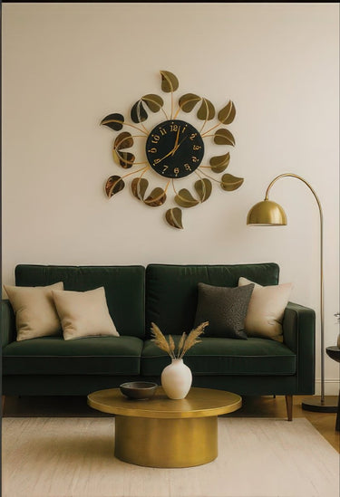 The Golden Sprout Timepiece (25 x 25 Inches)